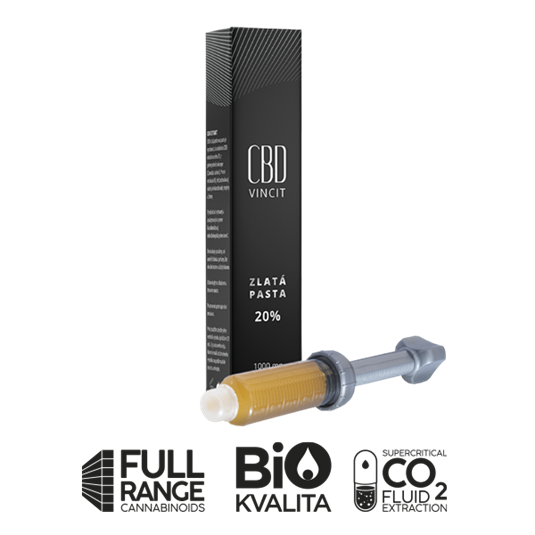 CBD VINCIT zlatá pasta 